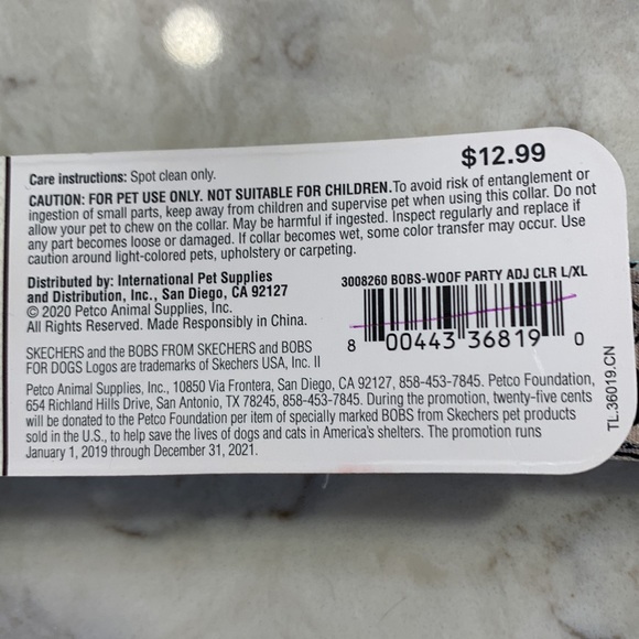 NWT Set Bobs Skechers Woof Party Harness Bandana Collar *BENEFITS ANIMALS* - Picture 11 of 11